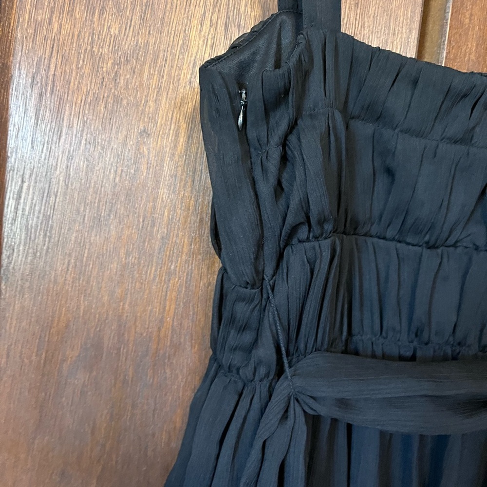👗 Bella Blue Vintage Chiffon Dress – Size 8 👗 - Picture 9 of 14